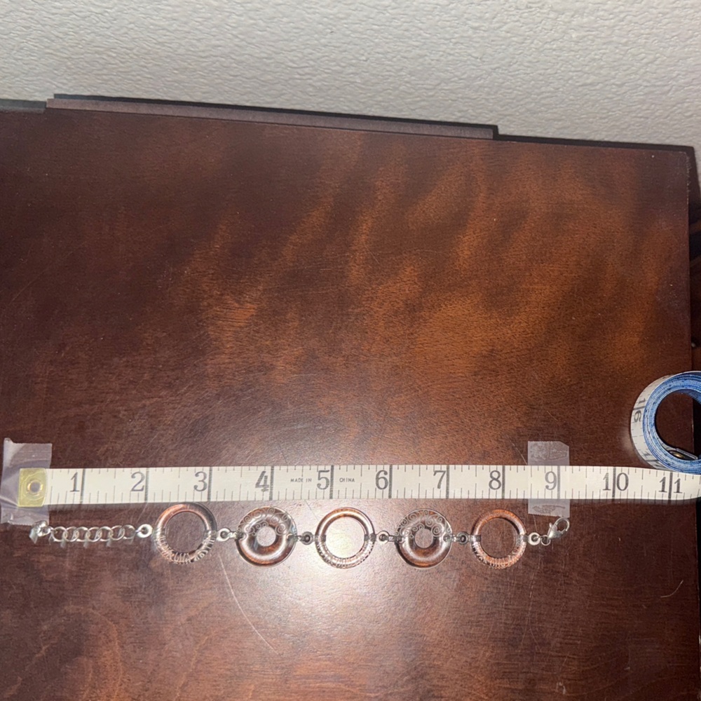 Brighton Clear Circle Link Bracelet